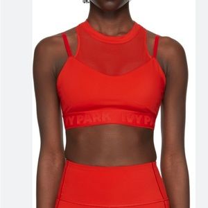 Red Ivy Heart sports bra